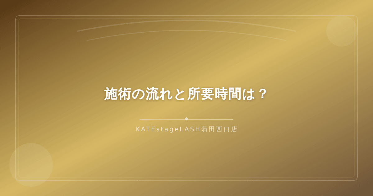 アイブロウスタイリング施術の流れを示すステップ解説